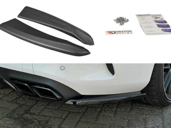 Alternative view of Maxton Design Gloss Black Rear Corner Splitters For Mercedes-Benz AMG C205 C63