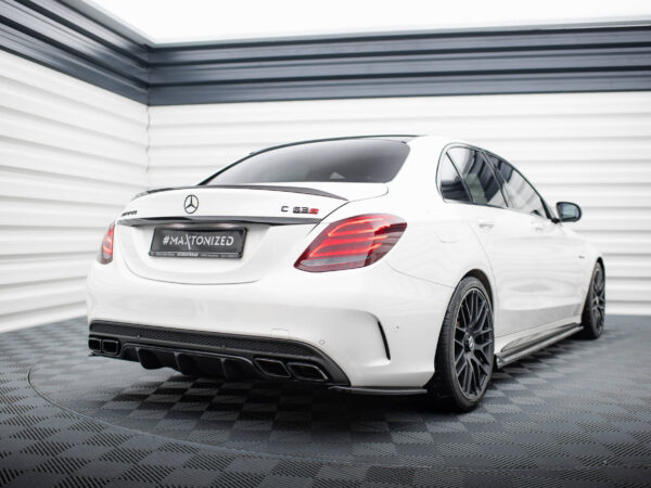 Alternative view of Maxton Design Gloss Black Rear Corner Splitters For Mercedes-Benz AMG C63 S205