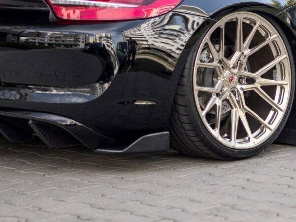 Maxton Design Gloss Black Rear Corner Splitters For Porsche Cayman MK2 981C