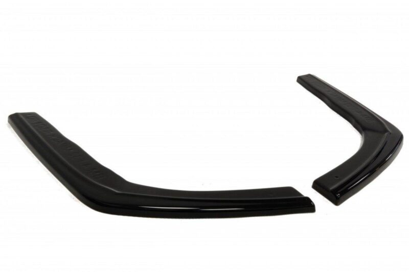 Maxton design gloss black rear corner splitters v. 1 for bmw 4 series f32 m sport