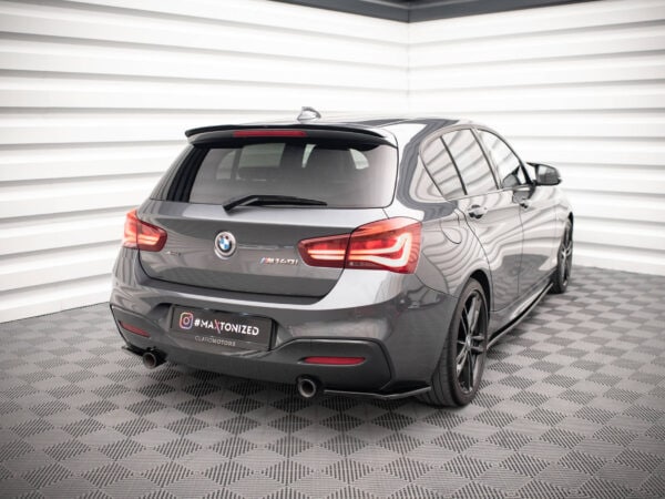 Alternative view of Maxton Design Gloss Black Rear Corner Splitters V.2 For BMW 1 Series F20 F21 M Sport LCI