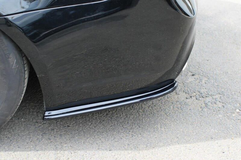Maxton design gloss black rear corner splitters lci for bmw 3 series e90 e91 m sport