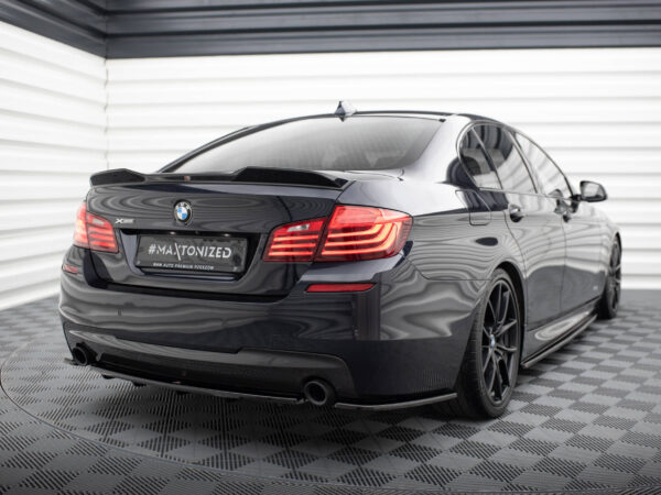 Alternative view of Maxton Design Gloss Black Rear Corner Splitters For BMW 5 Series F11 M Sport