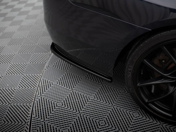 Pol po rear side splitters for bmw 5 f11 m pack fits two single exhaust ends 1097 4