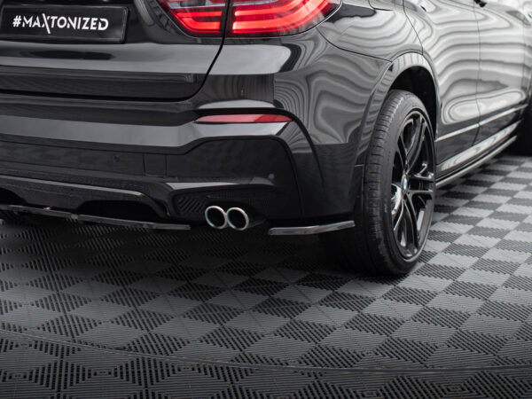 Alternative view of Maxton Design Gloss Black Rear Corner Splitters For BMW X4 F26 M Sport