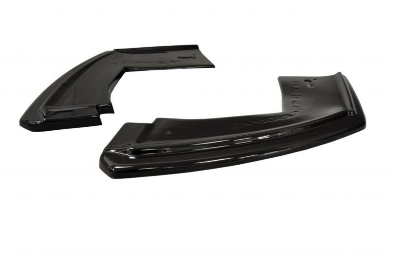 Maxton design gloss black rear corner splitters for bmw x6 f16 m sport