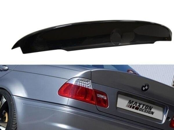 Alternative view of Maxton Design Gloss Black CSL Look Rear Spoiler LID Extension For BMW 3 Series E46