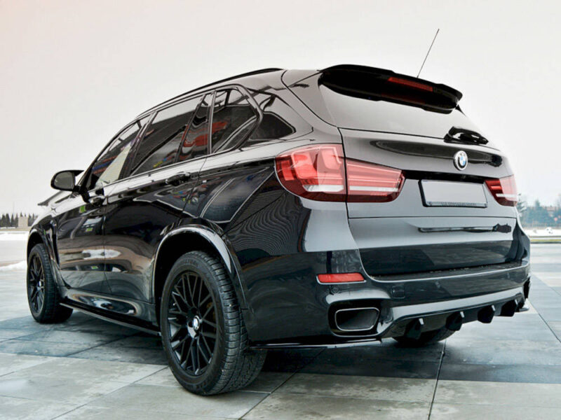 Maxton design gloss black rear diffuser for bmw x5 f15 m sport
