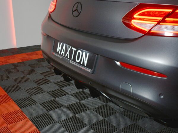 Alternative view of Maxton Design Gloss Black Rear Diffuser For Mercedes-Benz AMG W205