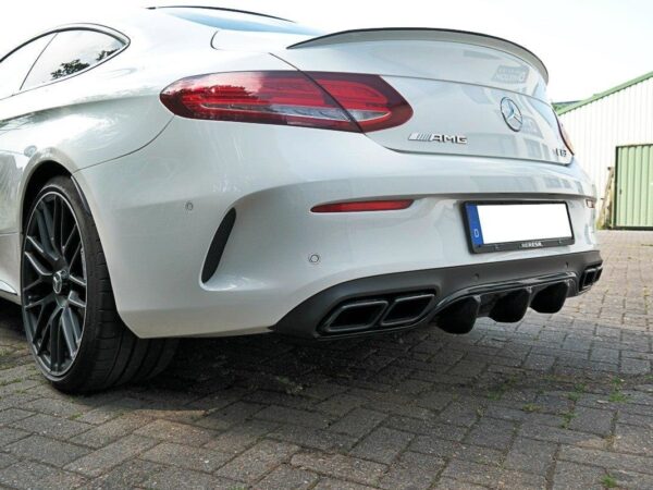 Alternative view of Maxton Design Gloss Black Rear Diffuser For Mercedes-Benz AMG C63 C205