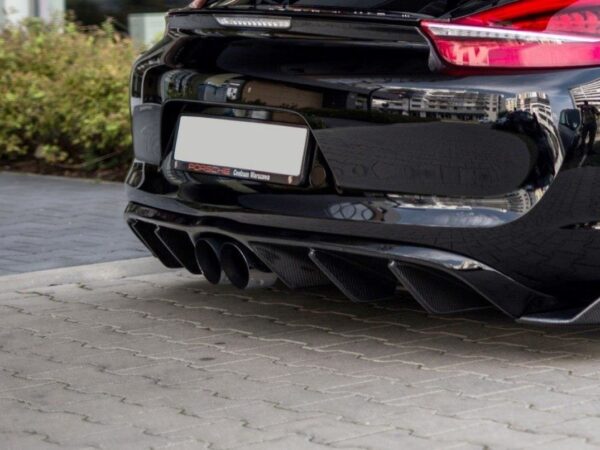 Maxton Design Gloss Black Rear Diffuser For Porsche Cayman MK2 981C