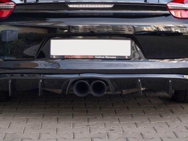 Alternative view of Maxton Design Gloss Black Rear Diffuser For Porsche Cayman MK2 981C