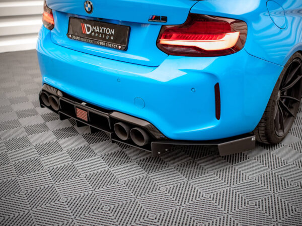 Alternative view of Maxton Design Gloss Black Rear Diffuser Racing For BMW M2 COMPETITION F87