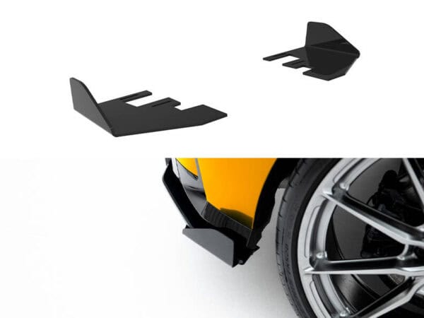Alternative view of Maxton Design Matte Black Rear Side Flaps BMW 1 Series F70 M Sport
