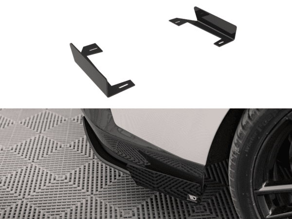 Alternative view of Maxton Design Matte Black Rear Side Flaps For BMW 2 Series G42 M Sport