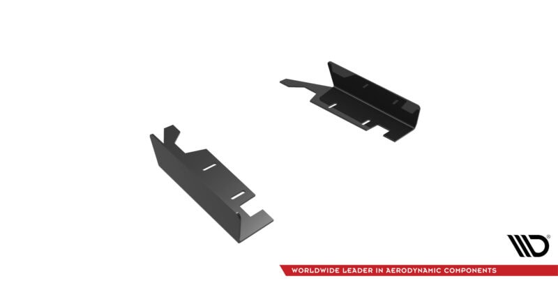 Maxton design gloss black rear side flaps for bmw 2 series g42 m240i