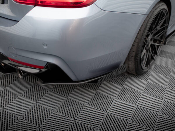 Alternative view of Maxton Design Gloss Black Rear Side Flaps For BMW 4 Series 435i F32 M Sport