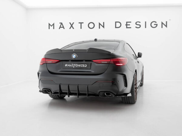 Alternative view of Maxton Design Gloss Black Rear Side Flaps For BMW G22 G23 M440i LCI