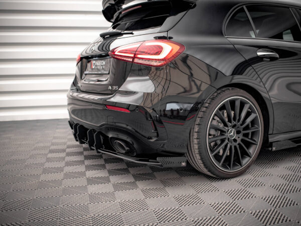 Alternative view of Maxton Design Gloss Black Rear Side Flaps For Mercedes-Benz AMG A35 W177