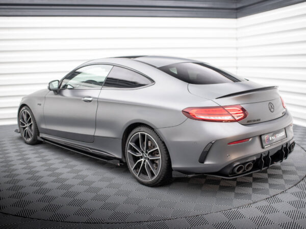 Alternative view of Maxton Design Gloss Black Rear Side Flaps For Mercedes-Benz AMG C43 C205 A205 LCI