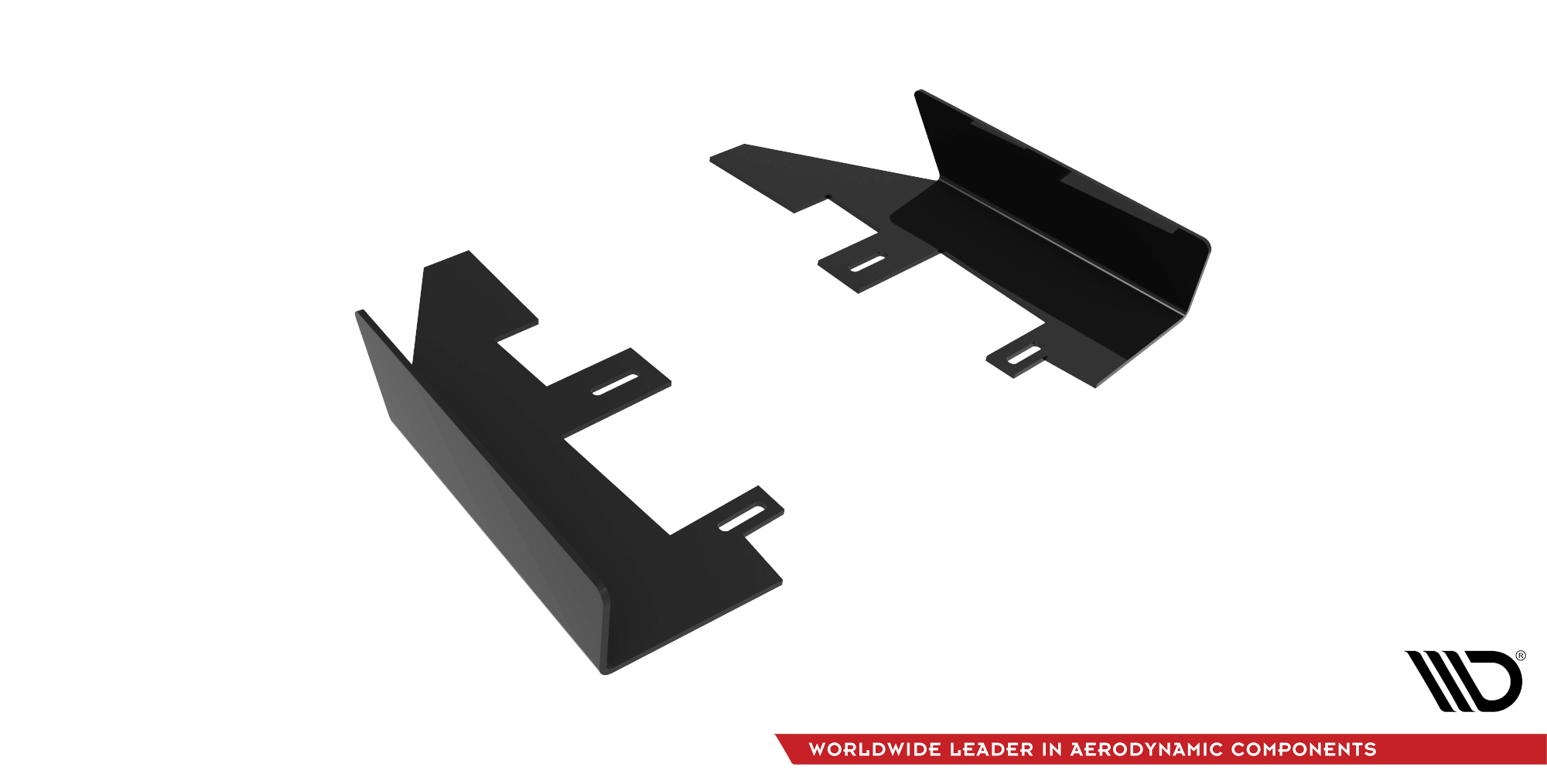 Maxton design gloss black rear side flaps for mercedes-benz amg c63 w205 lci - image 4