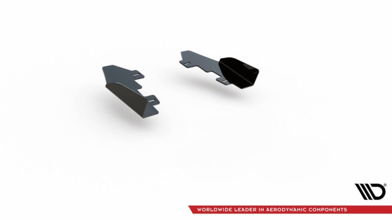 Maxton design matte black street pro rear side flaps for bmw 1 series f20 f21 m sport lci