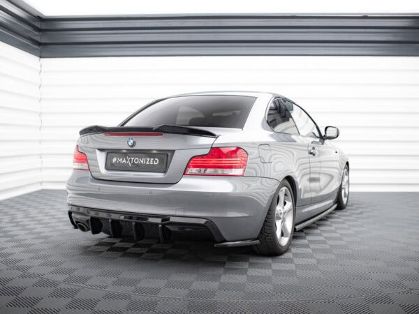 Alternative view of Maxton Design Gloss Black Rear Corner Splitters For BMW 1 Series E82 M Sport