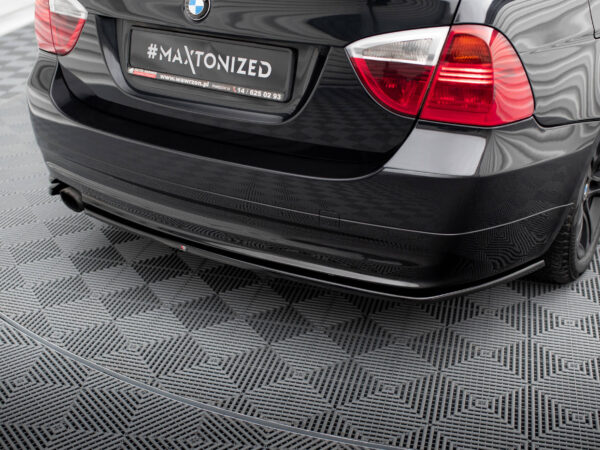 Alternative view of Maxton Design Gloss Black Rear Corner Splitters For BMW 3 Series E91