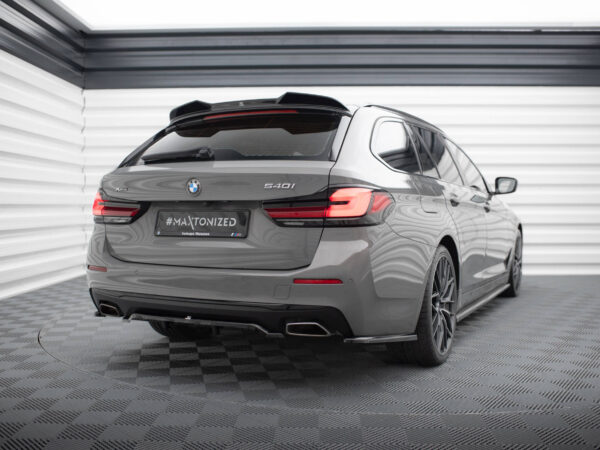 Alternative view of Maxton Design Gloss Black Rear Corner Splitters For BMW 5 Series G30 G31 LCI