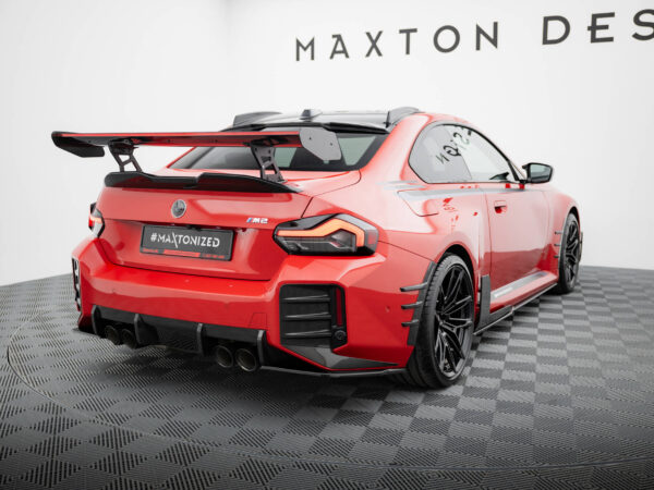 Alternative view of Maxton Design Gloss Black Rear Corner Splitters For BMW M2 Series G87 M Performance