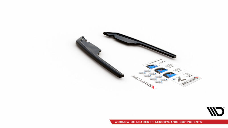 Maxton design gloss black rear corner splitters for bmw 2 series f44 m235i grand coupe