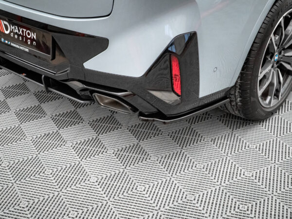 Alternative view of Maxton Design Gloss Black Rear Corner Splitters For BMW X4 G02 M Sport LCI