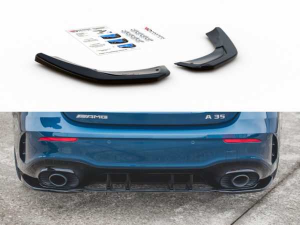 Pol po rear side splitters mercedes a35 amg hatchback w177 9436 6