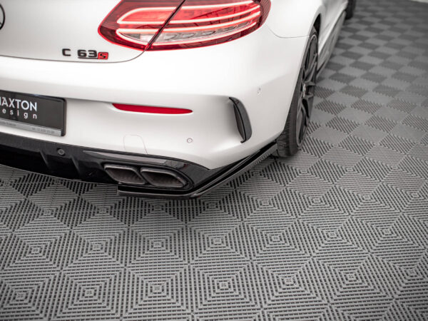 Alternative view of Maxton Design Gloss Black Rear Corner Splitters For Mercedes-Benz AMG C63 C205 LCI