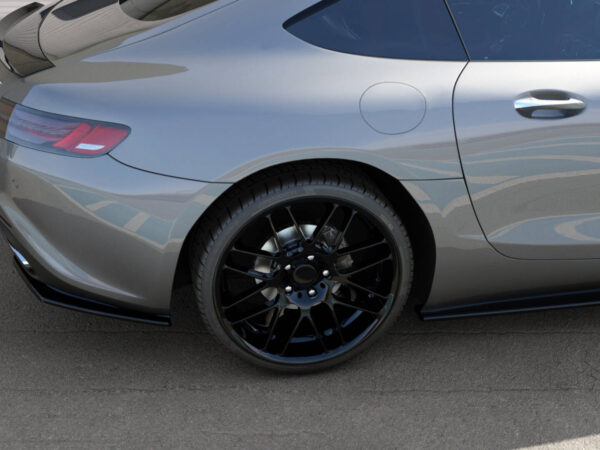 Alternative view of Maxton Design Gloss Black Rear Corner Splitters For Mercedes-Benz AMG GT S C190 LCI