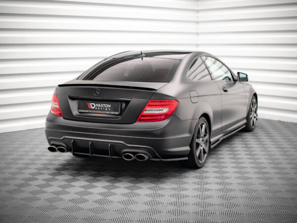 Alternative view of Maxton Design Gloss Black Rear Corner Splitters For Mercedes-Benz AMG C204 W204 S204 LCI