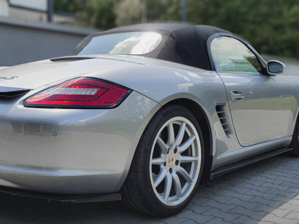 Alternative view of Maxton Design Gloss Black Rear Corner Splitters For Porsche Boxster 987
