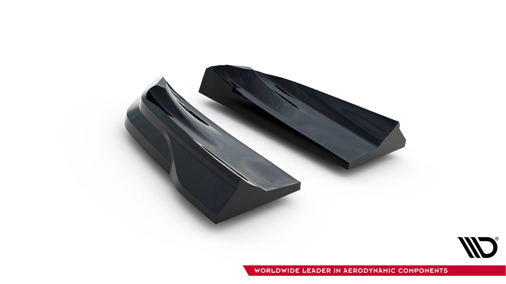 Maxton design gloss black rear corner splitters for porsche macan 95b gts mk1 facelift - image 5