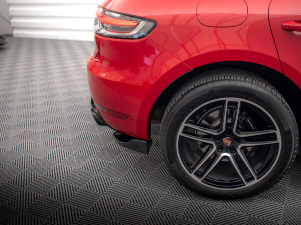 Alternative view of Maxton Design Gloss Black Sport Style Rear Corner Splitters For Porsche Macan 95B GTS Facelift
