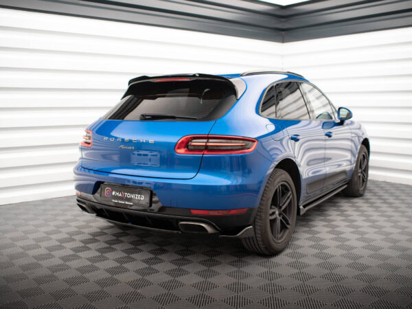 Alternative view of Maxton Design Gloss Black Rear Corner Splitters For Porsche Macan 95B Mk1