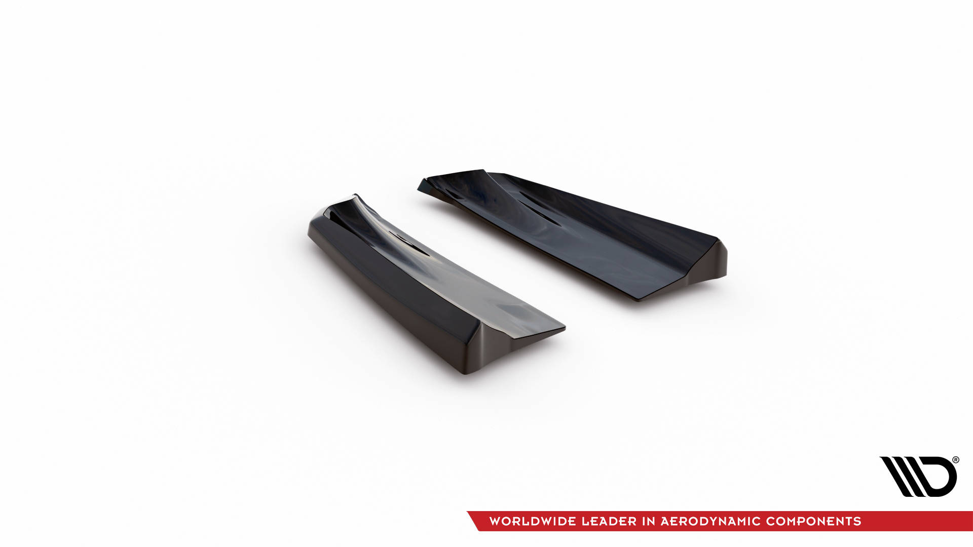 Maxton design gloss black rear corner splitters for porsche macan 95b mk1 facelift - image 5