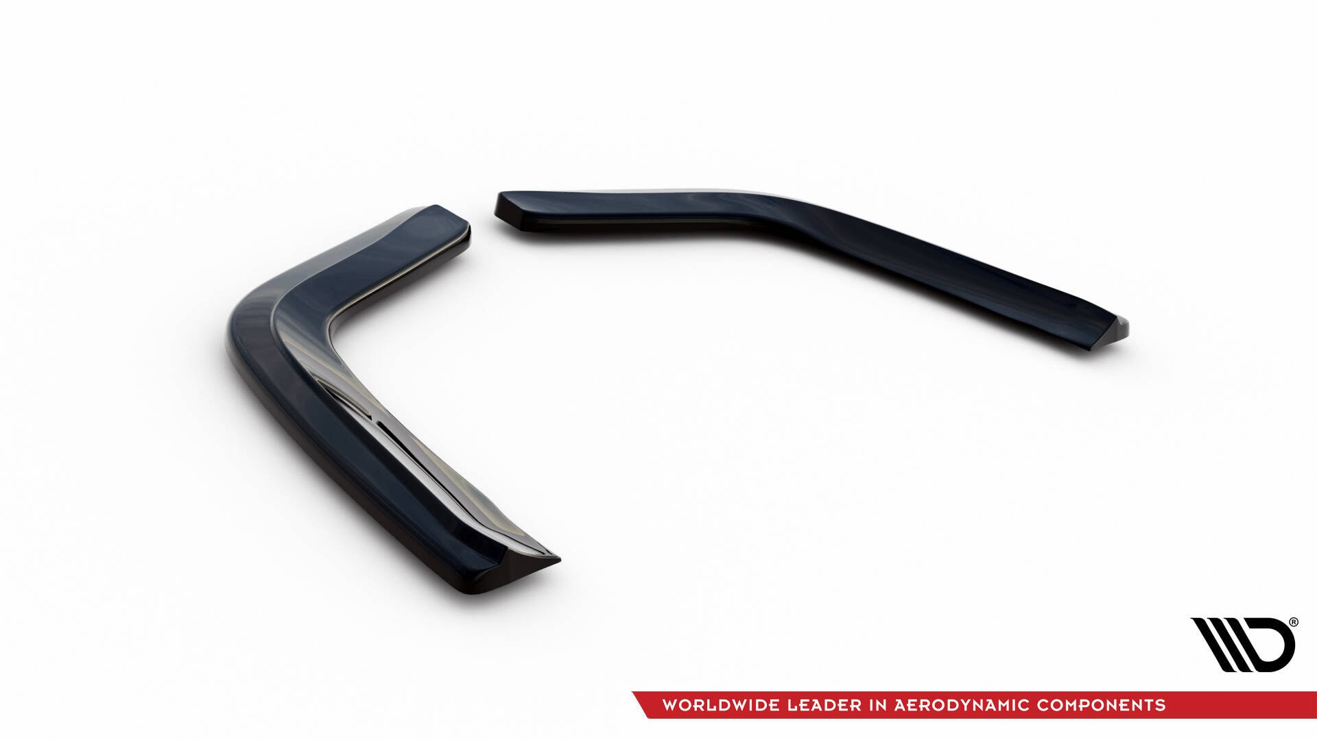 Maxton design gloss black rear corner splitters for porsche panamera 971 gts - image 5