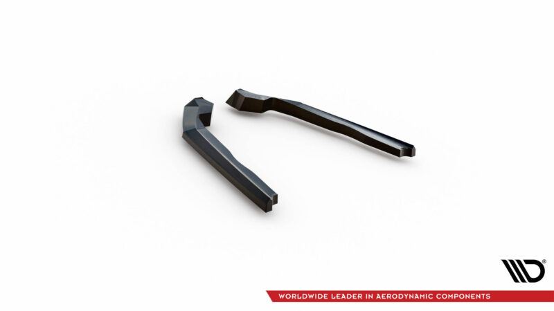 Maxton design gloss black rear corner splitters v. 1 for bmw 2 series g42