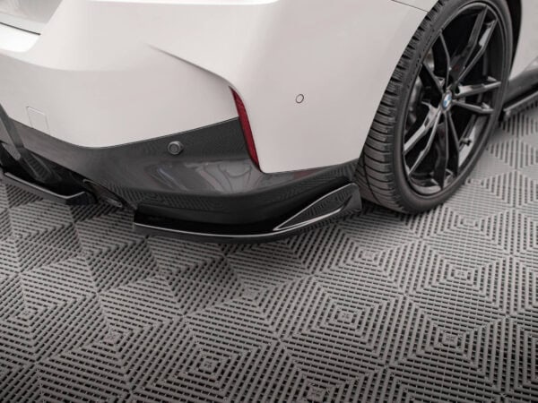 Alternative view of Maxton Design Gloss Black Rear Corner Splitters V.1 For BMW 2 Series G42 M Sport