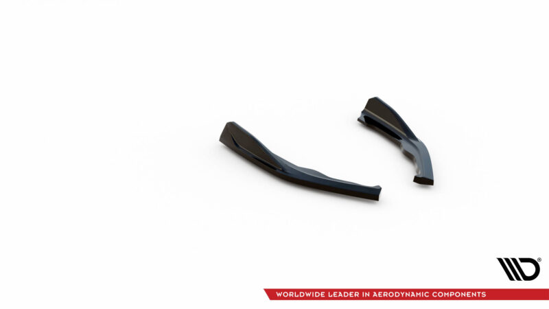 Maxton design gloss black rear corner splitters v. 1 for bmw 2 series g42 m240i