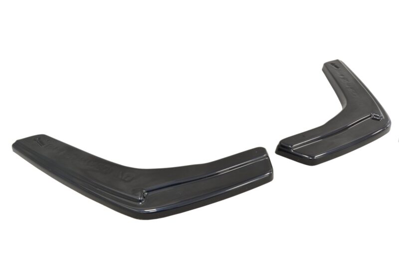 Maxton design gloss black rear corner splitters v. 1 for bmw m4 f82