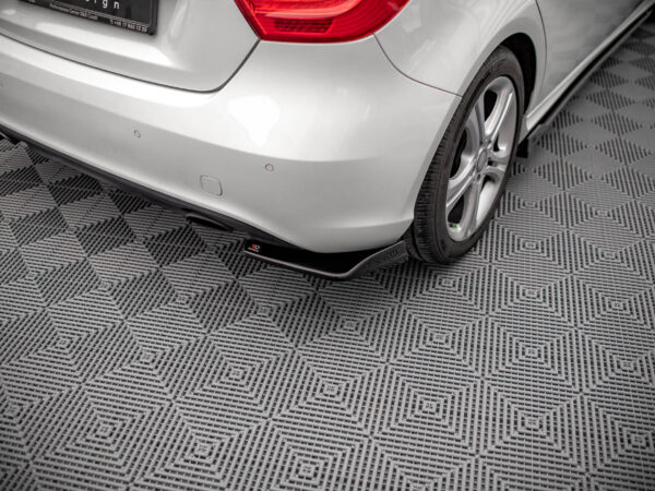 Alternative view of Maxton Design Gloss Black Rear Corner Splitters V.1 For Mercedes-Benz W176