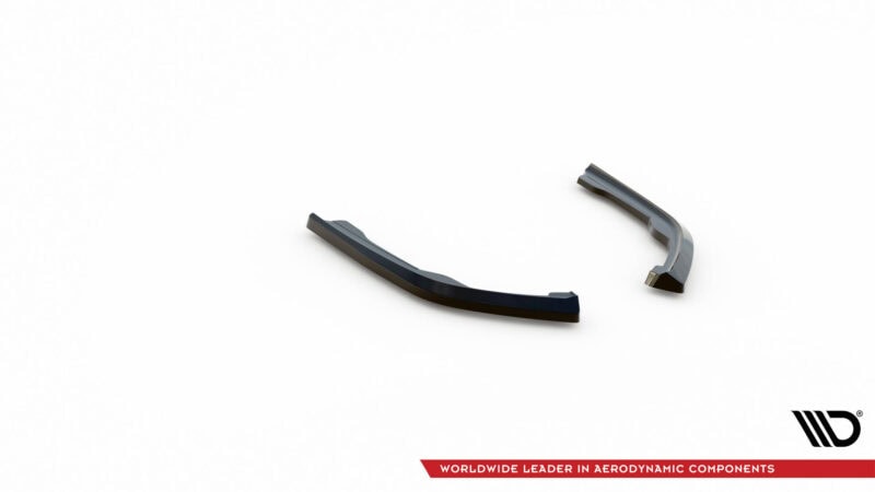Maxton design gloss black rear corner splitters v. 2 for bmw 2 series g42 m sport