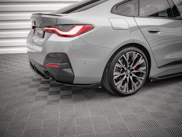 Alternative view of Maxton Design Gloss Black Rear Corner Splitters V.2 For BMW 4 Series G26 M Sport