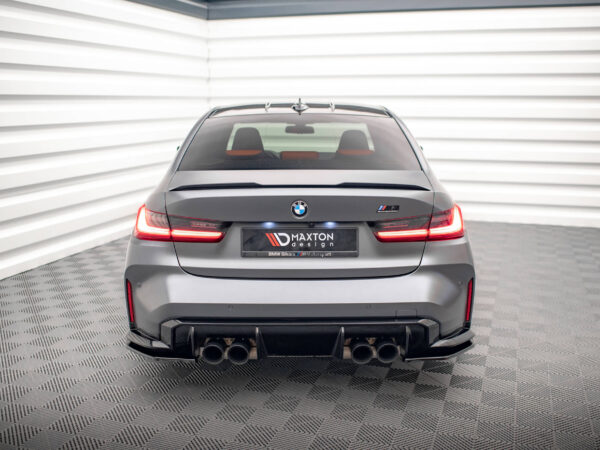 Alternative view of Maxton Design Gloss Black Rear Corner Splitters V.2 For BMW M3 G80 G81